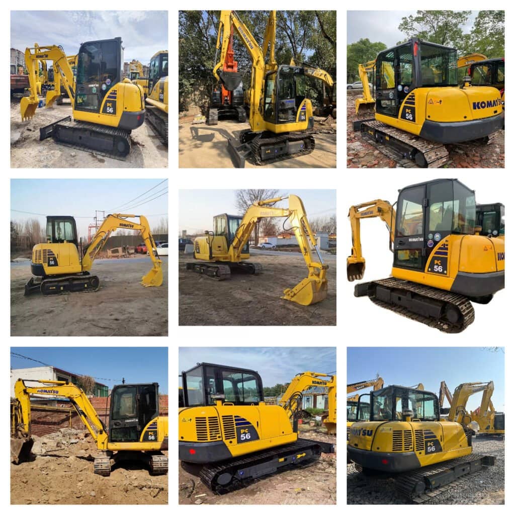 Used Komatsu PC56 Mini Excavaror Small Digger With High Quailty ...